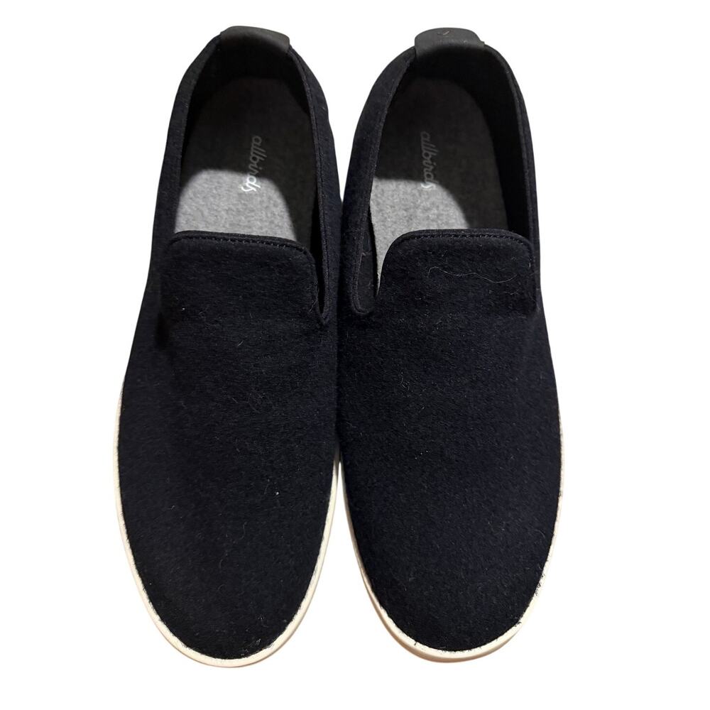 Men's Slip On All Birds Size 11 Black Merino Wool Lounger